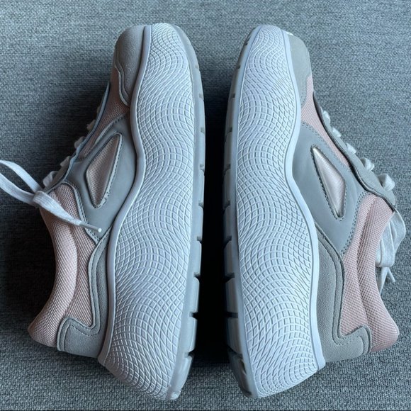 ZARA Woman Pink & Gray Platform Fashion Trainers Sneakers - Picture 4 of 10